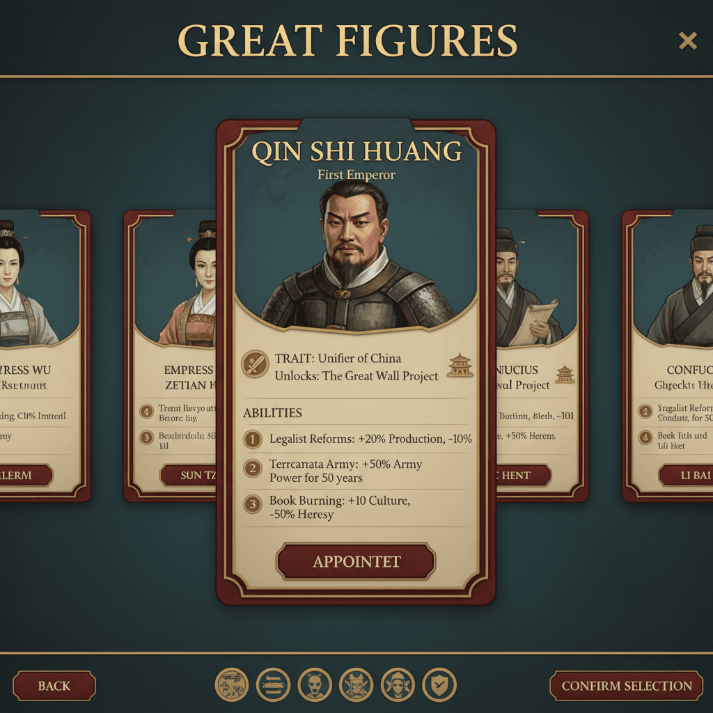 Dynasty Ascendant: A Chinese History Epic additional interface 2