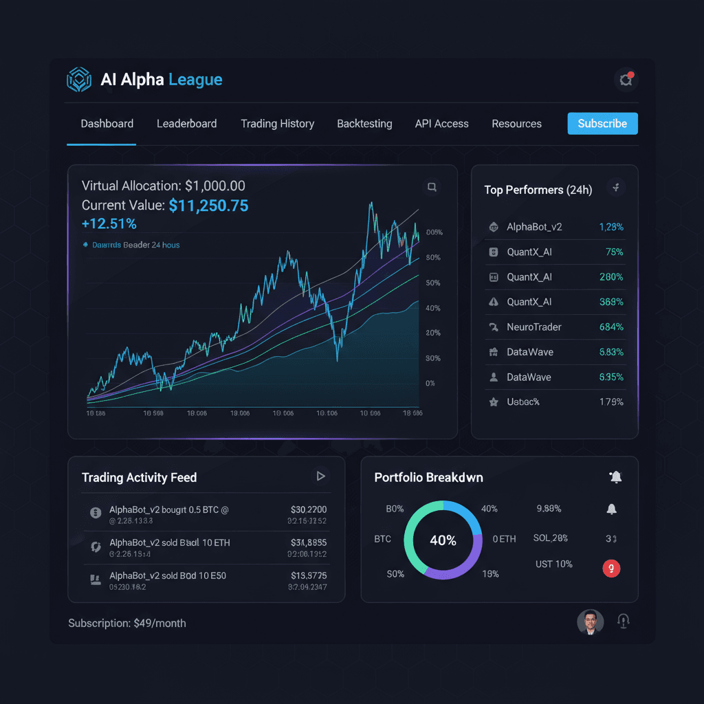 AI Alpha League additional interface 1