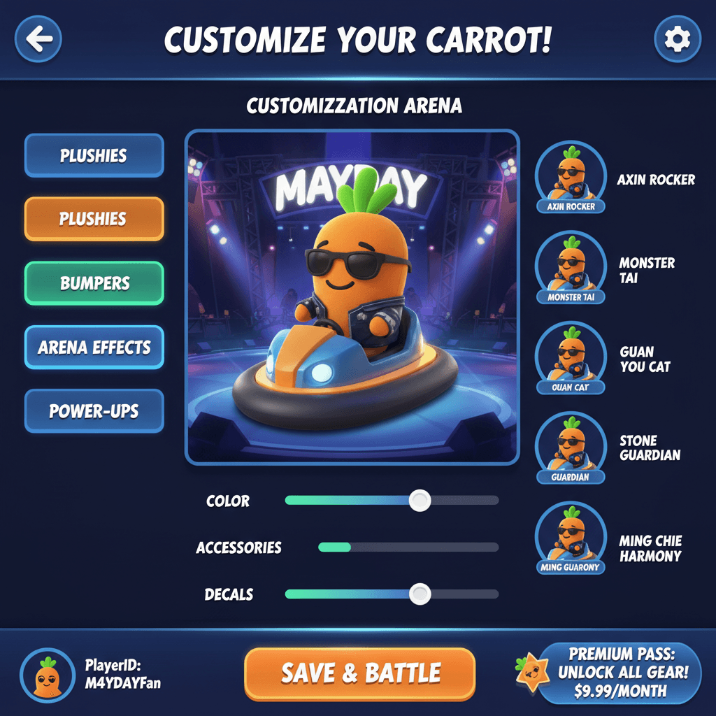 Mayday Carrot Clash additional interface 2