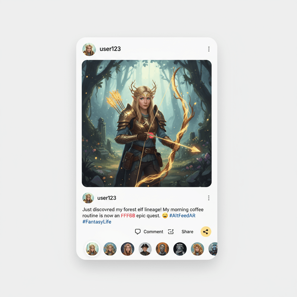 Alt-Feed AR main interface