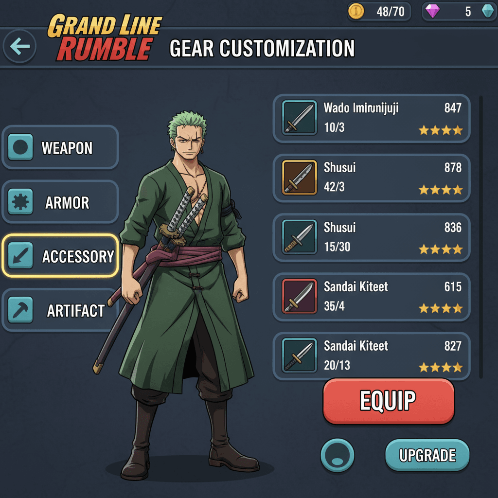 Grand Line Rumble additional interface 3