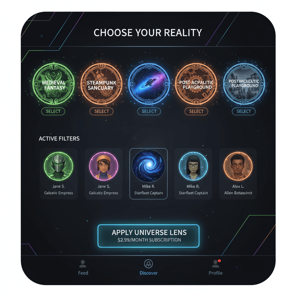 Alt-Feed AR: Your Multiverse Social Scroll additional interface 2