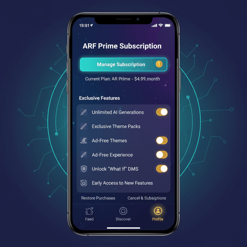 Alternate Reality Feed (ARF) additional interface 3